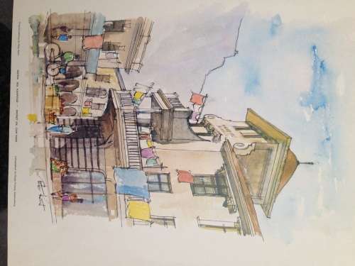 Peter Kent calendar print titled "District 6 Capetown"